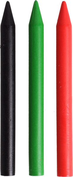 Набор разметочных карандашей, ARHIMEDES, 3шт (зел, черн, кр.), 90174