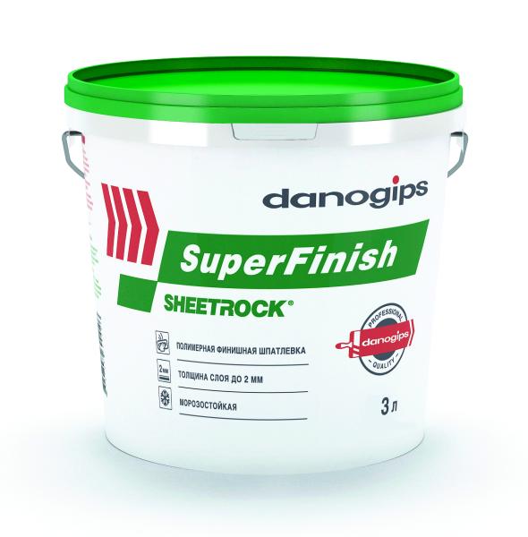 Шпаклевка DANOGIPS SuperFinish  5кг (3л) (зелёное ведро)