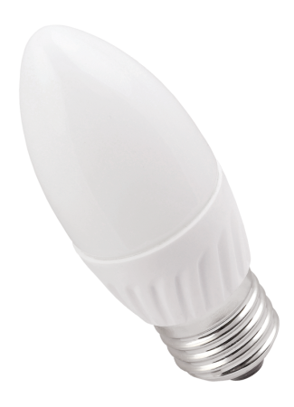 Лампа светодиодная (LED) "свеча" Е14 5Вт (450Лм) 4000К 230В IEK ECO (708602)