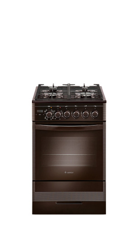 Плита кухонная газо-электрическая GEFEST 5502-03 0045 коричневая